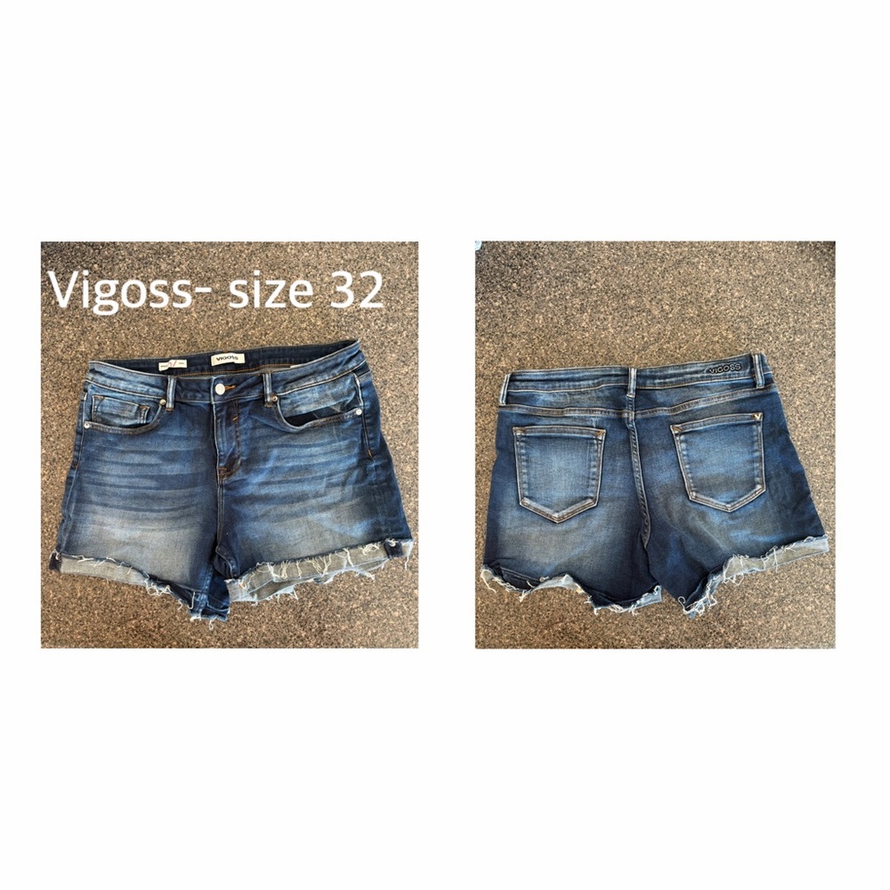 Vigoss Women's Distressed Blue Jean Shorts